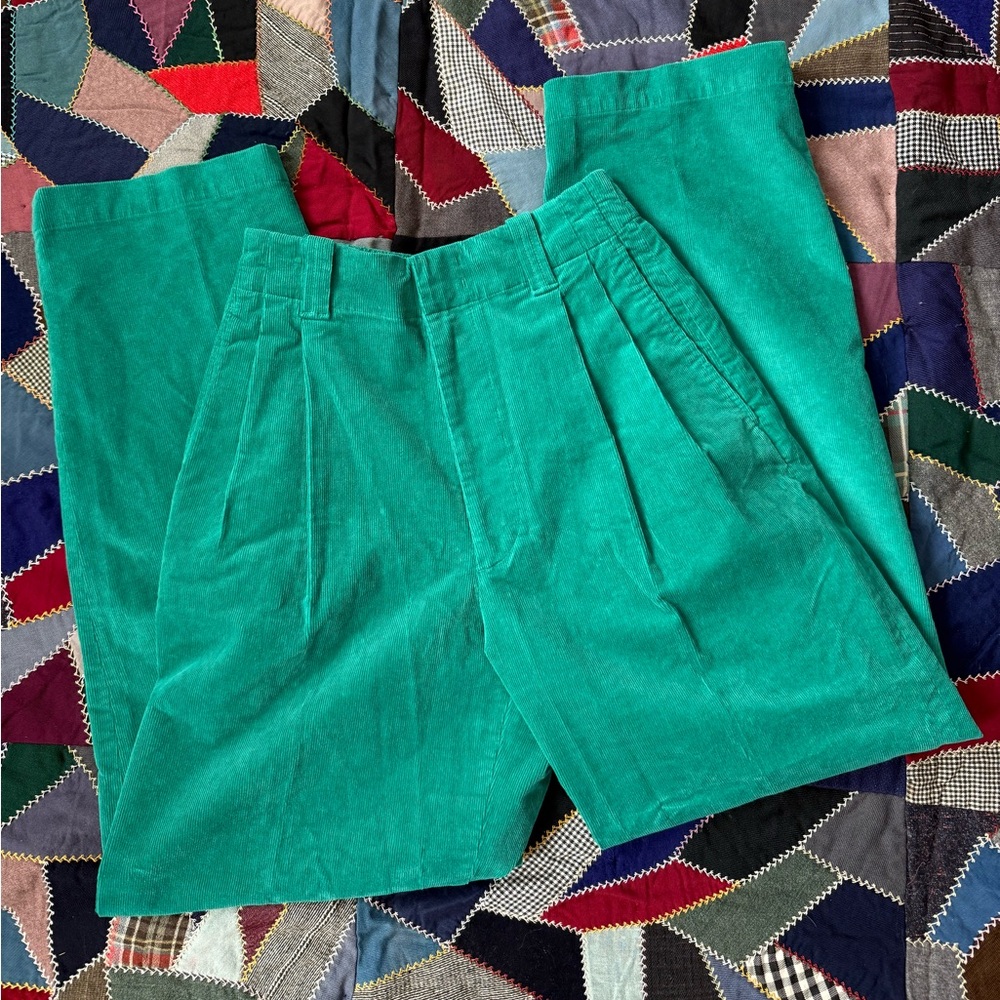 Marni X Uniqlo Teal Corduroy Trousers